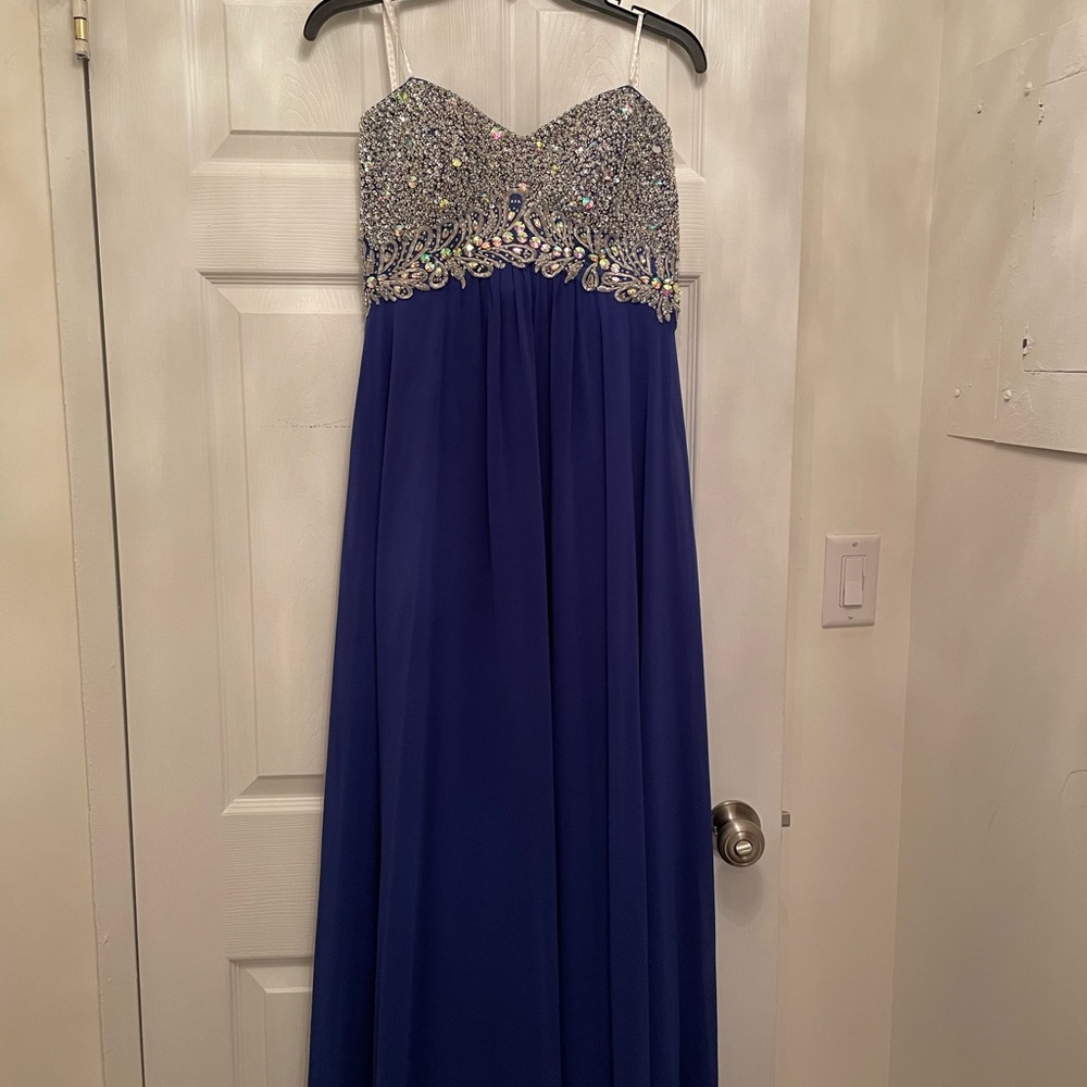 Blue Strapless Dress Https://Decode18.Com/ - image 5
